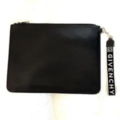 GIVENCHY ジバンシィ ブラック レザー クラッチバッグ 正規品