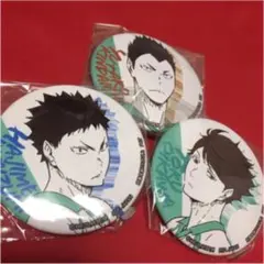 新品　送料込　及川 岩泉 金田一 青葉城西　缶バッジ　セット