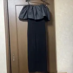 FRAY I.D オフショルダー ロングワンピース ブラック