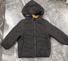 フタフタ　もこもこジャンパー　アウター　ブラック　95cm