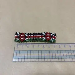 ケニア、マサイマーケット購入⭐︎ハンドメイド ビーズブレスレット ケニア国旗カラー
