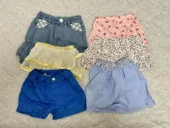 ベビー ショートパンツ5点+スカート1点セット 80cm