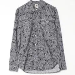 LEVI’S リーバイス メンズ ウエスタンシャツ ネイビー ペイズリー柄