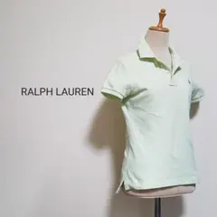 RALPH LAUREN ラルフローレン 鹿の子ポロシャツ ゴルフ 薄グリーンＭ