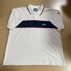 UMBRO アンブロ 00s ポロシャツ ホワイト ネイビーのサムネイル