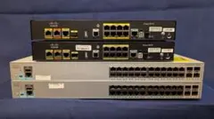 【CCNA、CCNP】CISCO C891F、C2960　静音タイプ　4台セット