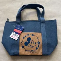 ランチバッグ　ディズニー　ミッキーマウス　ポケット付舟形ランチバッグ　保冷バッグのサムネイル