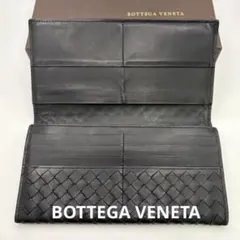 美品！BOTTEGA VENETA☆イントレチャート２つ折り長財布　箱付き