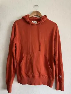 Champion フード付きパーカー オレンジ