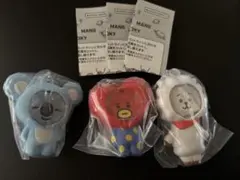 BT21 フォトフレームマスコットガチャ　RJ.KOYA.TATA 3個セット