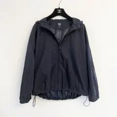 ユニクロ×セオリー Theory コラボ ブルー ナイロンパーカー S