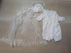西松屋　セレモニードレス 3点セット　新生児　ベビー　退院着　ベビードレス