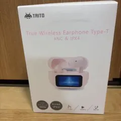 液晶搭載TWSイヤホン ANC & IPX4 Type-T ピンク　イヤフォンのサムネイル