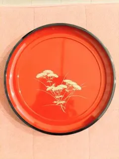 お盆 丸盆 中村漆器 工芸品 民芸品 器 皿