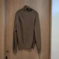 ユニクロユー　メンズ　L　ブラウン タートルネック セーター