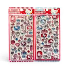 【海外正規品】サンリオ☆キティ ボンボンドロップシール 2枚セット