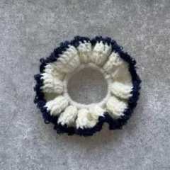 シュシュ 編み物 かぎ針編み 手編み ハンドメイド