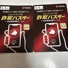 2台分　トレンドマイクロ　詐欺バスター　1年1台版 ×2