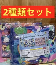 ひつじのショーンxホラグチカヨキルテイングブランケット アート柄総柄