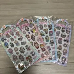 4枚セットラブブ　ボンボンドロップシール　立体シール　手帳　大人気