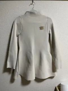 Chico ブローチ付ニットフレアミニワンピース