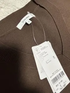 まる ◎* 様スウェットライクVネックプルオーバー　ブラウン S