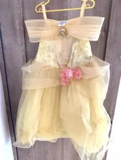 ディズニー　美女と野獣　ベルのドレス　サイズ120