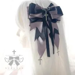 プリンセスロココリボン　ヘアクリップ２個セット　ペンギンランド