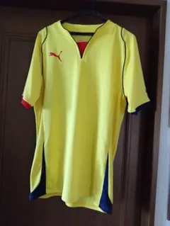 Puma 黄色 Vネックシャツ Oサイズ