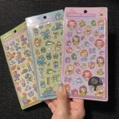 ボンボンドロップミニ　ディズニーミニシール　プリンセスなど　人気3枚セットラスト