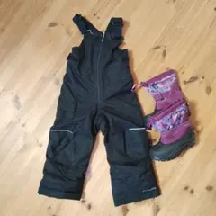 Columbia XXSオーバーオール＆シューズ17センチ　セット