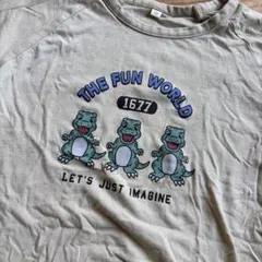 恐竜プリント Tシャツ 120