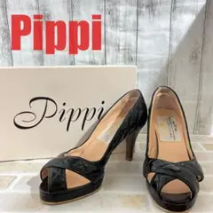 【限定品・箱付】Pippi x aquagirl コラボ　オープントゥヒール