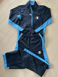 Champion ジャージ上下セット 150㎝黒/青