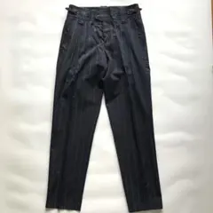 ★美品★ドルチェ&ガッバーナ ストライプタックパンツ シルクコットンサテン Mのサムネイル