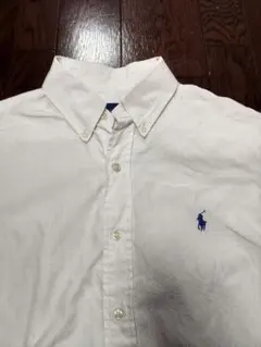 RALPH LAUREN ボタンダウンシャツ　長袖シャツ　白シャツ　М　175