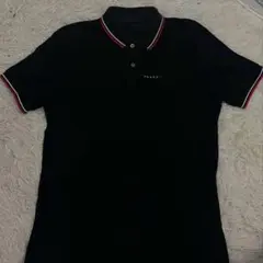 PRADA ロゴ　ポロシャツ　黒