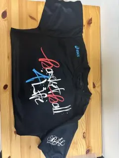 asics バスケットボール Tシャツ 黒