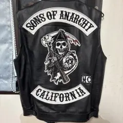 [最安]Sons of Anarchy レザーベスト 極美品