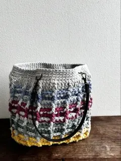 毛糸バッグ ニットバッグ ハンドバッグ