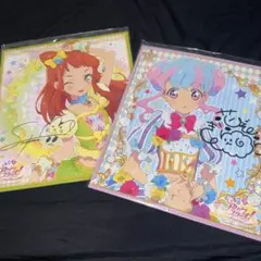 アイカツ！ 星宮いちご 霧矢あおい サイン色紙 公式 - メルカリ