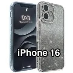 iPhone16ケース ラインストーン グリッターシート カメラレンズ保護