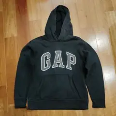 GAP ブラック フード付きパーカー 150