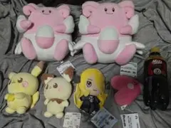 ポケモン ぬいぐるみセット　6点セット　ピカチュウ ハピナス　ピチュー　ラブカス