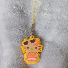 日焼けキティ ラバーストラップ