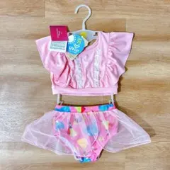 ディズニー プリンセス 水着 新品 タグ付き レース ピンク