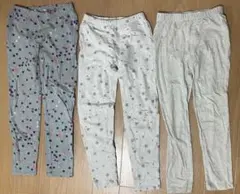 星柄　薄手　スパッツ　レギンス　3点セット 120cm ラメ　GAP