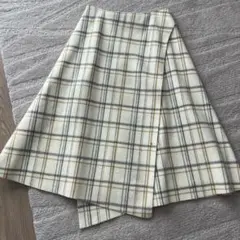 トゥモローランド ラップスカート チェック