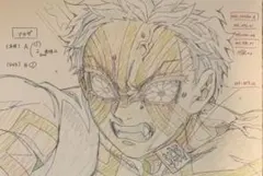 ☆ 鬼滅の刃　無限列車編　原画ポストカード　猗窩座④