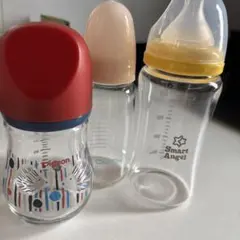 専用！Pigeon等ガラス哺乳瓶 3本セット　乳首